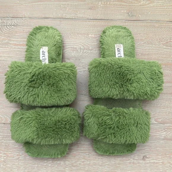 Arch Women's Green push  Edit Slipper - Kelly Green sandals sz 7.5 - Picture 4 of 5